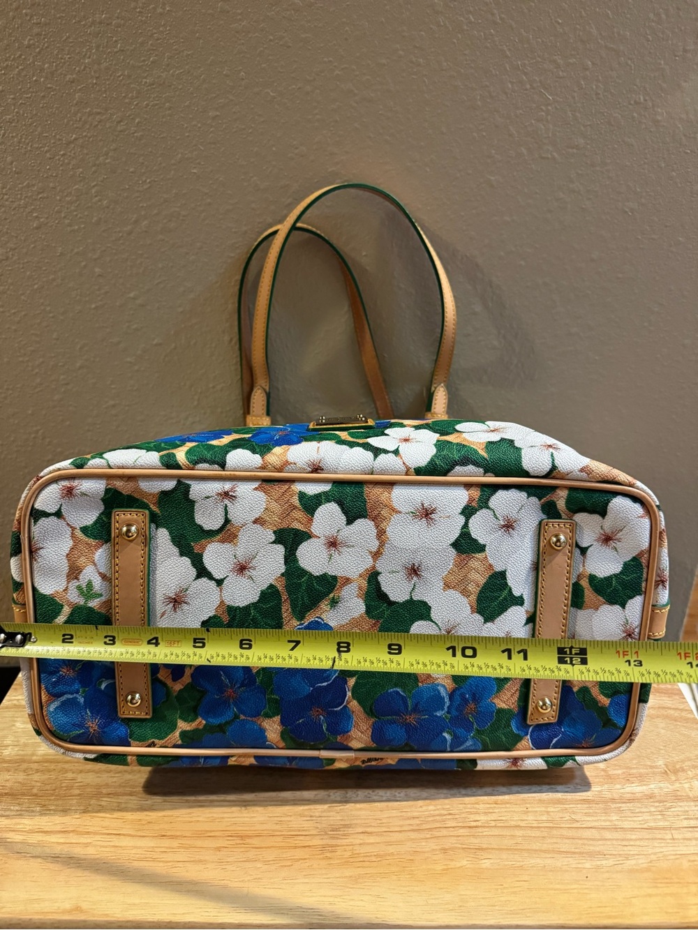 Dooney & Bourke Large Coated Cotton Floral Tote - Picture 7 of 14